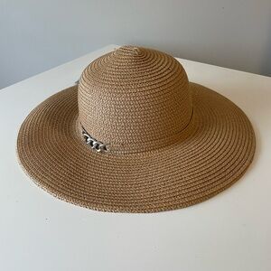 NWT MAGID HATS Chain Brim Straw Floppy Sun Hat